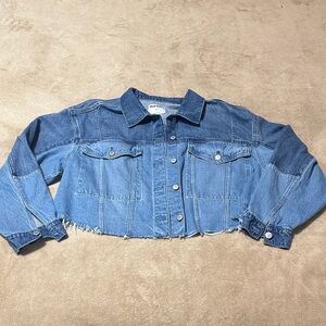 Old Navy Cropped Blue Denim Jacket